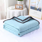 Lightweight Summer Quilt - Breathable Solid Color Comforter for Twin/Full Beds, Soft Portable Bed Cover, Cozy Quilted Home Decor for Warm Nights by Unknown
