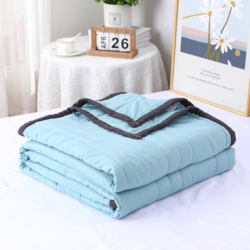 Lightweight Summer Quilt - Breathable Solid Color Comforter for Twin/Full Beds, Soft Portable Bed Cover, Cozy Quilted Home Decor for Warm Nights by Unknown