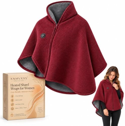 Heated Shawl Wraps for Women Portable USB wearable Heated Blanket by Unknown