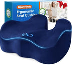 BlissTrends Extra Thick Seat Cushion for Office Chair & Car Seat, Blue by BlissTrends