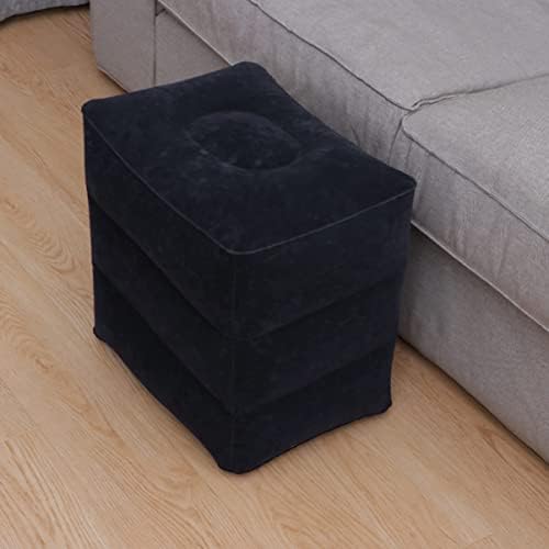 Inflatable Foot Rest for Air Travel - Airplane Foot Rest Inflatable Travel Pillow Toddler Airplane Bed Adjustable Height Leg Pillow Inflatable Travel Foot Rest Pillow - Image 6