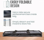 Extra Large Utility Tote Bag - Oversized Collapsible Beach Bag - Black - Image 6
