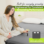 Terra Grounding Sheets Queen Size, 88% Cotton + 12% Silver, Grey - Image 6