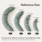 Peallow(Pat. Pend) – Long Round Body Pillow for Adults, Bolster Pillow for Sleeping, Soft and Supportive Pillow for Sleeping & Lumbar Support(Willow Green,39") - Image 2