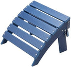 VEVOR Adirondack Ottoman, 15.7L x 18.9W x 13H Inch HDPE Plastic Folding Adirondack Ottoman, Weather-Resistant Foot Rest for Adirondack Chair, Widely Used for Outside Porch Pool Lawn Backyard, Blue by VEVOR