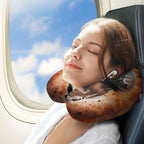 Personality Memory Foam Travel Neck Pillow Neck Head Cushion Pillow - Image 3