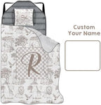 Personalized Toddler Nap Mat for Boys, Custom Name Kids Sleeping Mat for Preschool, Daycare Cot Nap Mat with Corner Straps, Roll-Up Slumber Mat with Soft Blanket & Pillow - Image 7