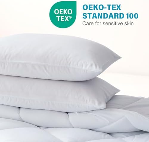 Decroom Lightweight 3 Pieces Comforter Set King Quilted Duvet Insert - Image 6