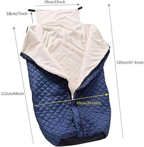 Fleece Lined Wheelchair Blanket, Wheelchair Warming Blanket, Packable Nap Travel Accessories, Wheelchair Warm Covers Blanket for Sofa Wheelchair Office Warmer - Image 7
