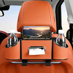 Back Seat Car Organizer, Nappa Leather Seat Organizer with Cup Holders by Unknown