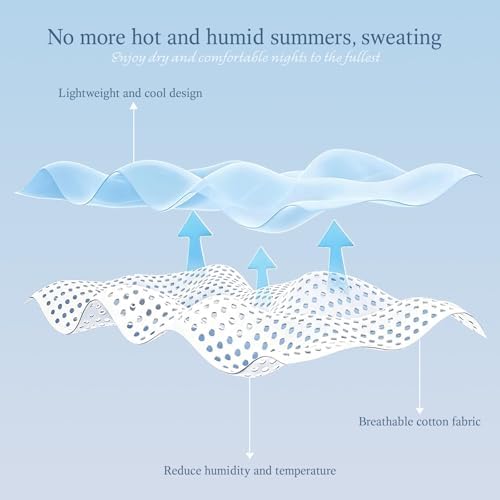 Cooling Blanket Queen Size (90"x90"), Double Sided Ice Cold Blanket for Hot Sleepers, Transfer Heat to Keep Cool, Soft Lightweight for Night Sweats, Bed & Couch, Ocean Design - Image 6