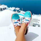 UIN Slipper Woman Travel Art Painted Shoes Wide Toe Casual Home Slip On Mules Malaga - Image 2
