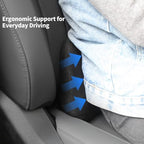 Lumbar Support Pillow for Car Lower Back Cushion, Black, 2 Packs - Image 2