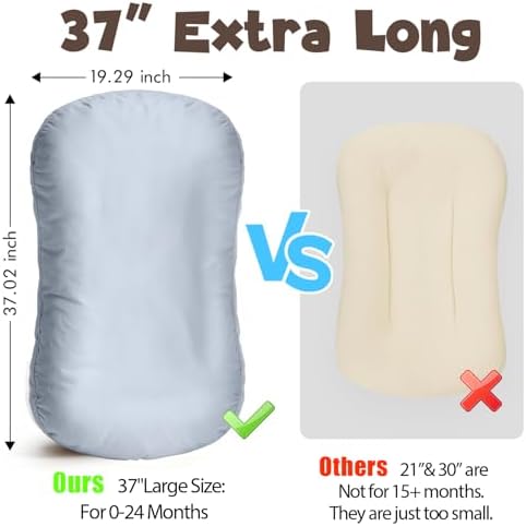 Infant Support Cushion 0-24 Months, Extra Large Baby Lounger - Image 5