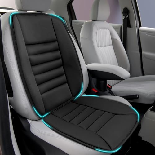 Car Seat Cushion, Memory Foam Cushion with Back Support, Black by Heonay