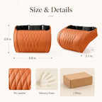 Memory Foam Car Headrest Pillow, Car Neck Pillow for Driving (Brown, 2 Pcs) - Image 7