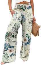 Angerella Womens Elastic High Waisted Palazzo Pants Casual Wide Leg Long Lounge Pant Trousers with Pocket by Angerella