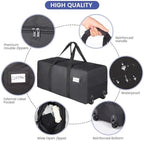 Heavy Duty Moving Bags with Wheels, 2-Pack 92L Foldable Rolling Duffle Bag - Image 4