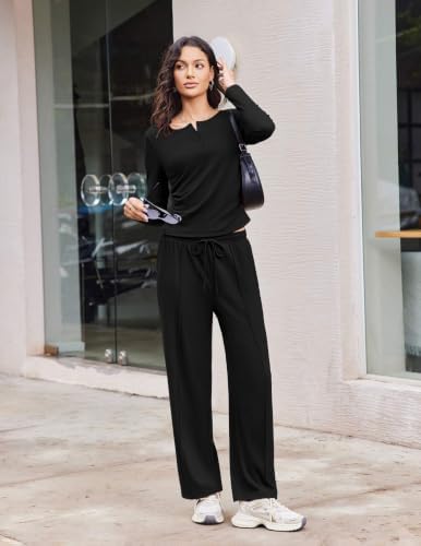 Ekouaer Two Piece Sets for Women Fall Lounge Sets Casual Matching Outfits - Image 3