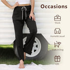 U2SKIIN 2 Pack Pajama Pants for Women Soft, Cotton Comfortable Womens Lounge Lightweight Sleep Pj Bottoms - Image 4