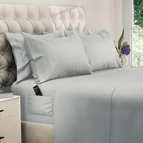 DREAMCARE Queen Sheets - 6 pcs Breathable Cooling Sheets Queen - up to 21" by DREAMCARE