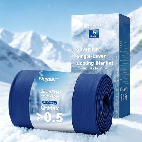 Elegear Silver-Infused Cooling Blanket for Hot Sleepers, Throw XL by Elegear