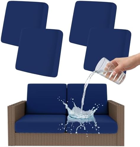 Smiry Waterproof Patio Cushion Covers, Stretch Outdoor Furniture Covers by Smiry