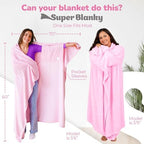 Super Blanky Wearable Blankets for Women & Men, Dorm Room Essentials, Gift for Her, Gifts for Women, Wife Birthday Gift Ideas - Image 2