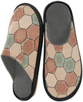 House Slide Slippers Football Pattern Black by OrderNow