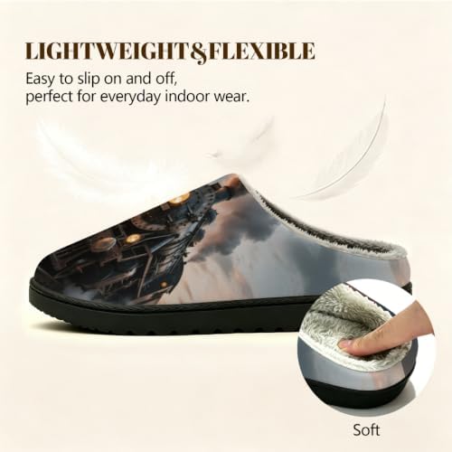 Slippers for Women Men, Memory Foam House Shoes - Image 4
