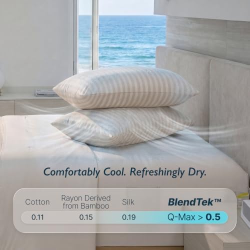 Breescape Cooling Pillow Cases King Size Set of 2, BlendTek™ Cooling Technology for Hot Sleepers & Night Sweats, Silky Soft Cool Pillowcases for Hair & Skin Care, 20" x 36", Ashley Graham Edition - Image 5