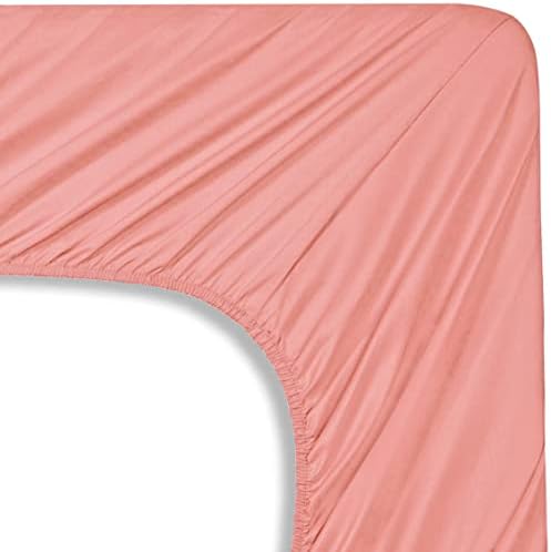 Mocassi Twin XL Sheet Set - Luxury Hotel 1800 Premier Bedding Sheets & Pillowcases - Ultra Soft Breathable & Cooling Bed Sheet Set - Wrinkle Resistant - 4 Piece Set - Twin XL, Dusty Rose - Image 5