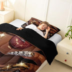 Erosebridal Black Woman Comforter Set African American Toddler Bedding Set for Teens Adult Afro Black Female Duvet Insert Glitter Artwork Magical Bed Set Room Decor (1 Comforter, 1 Pillowcase) - Image 4