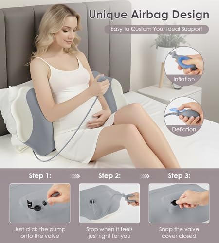 DONAMA Memory Foam Pregnancy Pillow for Sleeping, Cooling Maternity Pillow - Image 4