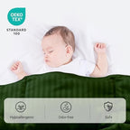 ZPECC Toddler Down Alternative Comforter, 39" x 47", Olive Green - Image 4