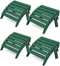 KINGYES Folding Adirondack Ottomans Set of 4 for Adirondack Chair, Green by KINGYES