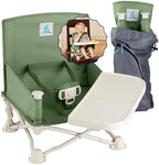 OmniBoost Booster Seat with Tray, Travel High Chair, Baby Chair, Green by hiccapop