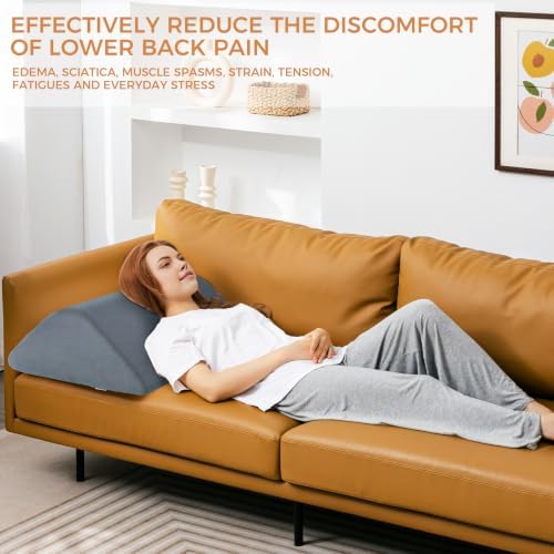 Knee Wedge Pillow for Post-Surgery Recovery-Leg Elevation Support for Sleep Position, Alleviating Lower Back & Hip Pain Enhancing Circulation in Ankles Legs Triangle Pillow with Removable Cover - Image 6