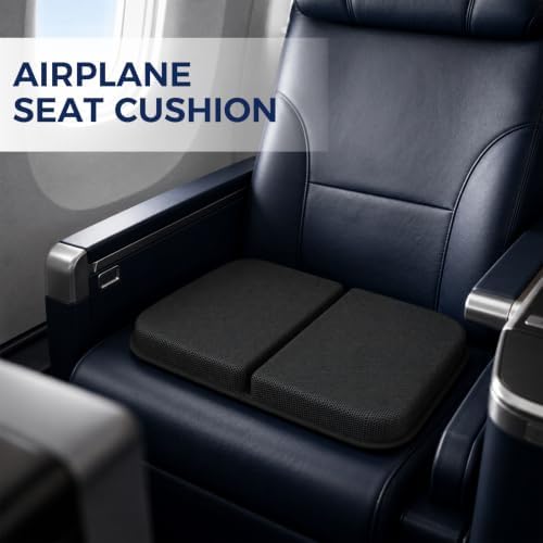 WISIMMALL Foldable Travel Seat Cushion, Comfort Foam & Gel, 16.7"x12.4" Large, Super Thick & Lightweight, Portable for Airplane/Car/Office/Wheelchair, Tailbone & Pressure Sore Relief - Image 6