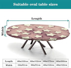 Tablecloth Oval, Plaid Pattern Printed on Washable Tablecloth, for Business & Events Birthday Parties, Fits for 52" x 70" Oval Tables - Image 4