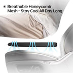 2Pack Lumbar Support Pillow & Seat Cushion for Car, Breathable Mesh, Wear-Resistant, Ergonomic Design, Back and Waist Support, Hip Cushioning, Comfortable for Long Time Driving and Sitting - Image 5