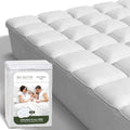 Beckham Hotel Collection Twin XL Size Hybrid Mattress Protector & Pad - Extra Padded, Thick, Plush, & Fitted Mattress Topper for Bed - Quilted Pillow Top Mattress Cover by Unknown