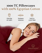 1000 TC King Pillowcases Set of 4 100% Egyptian Cotton Pillow Cases - Image 5