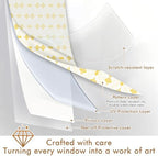 SOMWISE Frosted Window Privacy Film, Decorative Sun Heat Blocking, Anti UV - Image 2