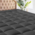 MATBEBY King Size Mattress Pad - Cooling Breathable Mattress Topper, Quilted Fitted Mattress Protector, Pillow Top Mattress Cover with 8-21" Deep Pocket, Machine Washable, Dark Grey, 78x80 Inches by MATBEBY