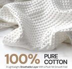 10-Pack Twin 100% Cotton Waffle Blankets, Bulk Box, Hotels & Resorts, White - Image 3