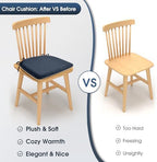 TushGuard Chair Cushions, 4 Pack Memory Foam Chair Pads, Blue - Image 3
