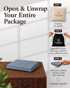 1000 TC Standard Pillowcases Set of 2 100% Egyptian Cotton Pillow Cases - Image 2