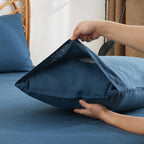 100% French Linen Pillowcase Set of 2, Breathable Envelope Closure Soft Linen Pillow Cover,Soft Luxury Hotel & Home Use, Gift - Image 2