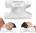sleepwithme. Beauty Anti-Aging Travel Pillow - Compact Cooling Contour Memory Foam Pillow for Sleeping - Home, Hotels, Camping, On-the-Go Side, Back, Stomach Sleepers - Firm Low-Medium Loft 18' x 13" by SLEEPWITHMEBeauty